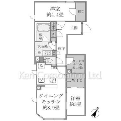 ＣＯＭＰＯＳＩＴＥ高輪の間取り