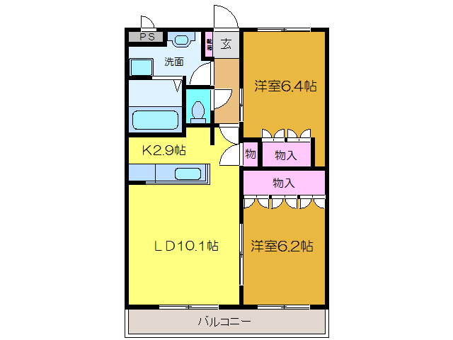 コンフォール.中村の間取り