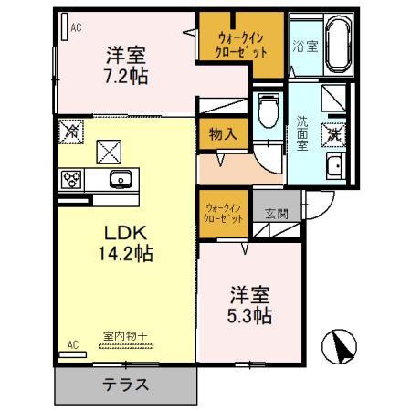 Maison de Espoir万代の間取り