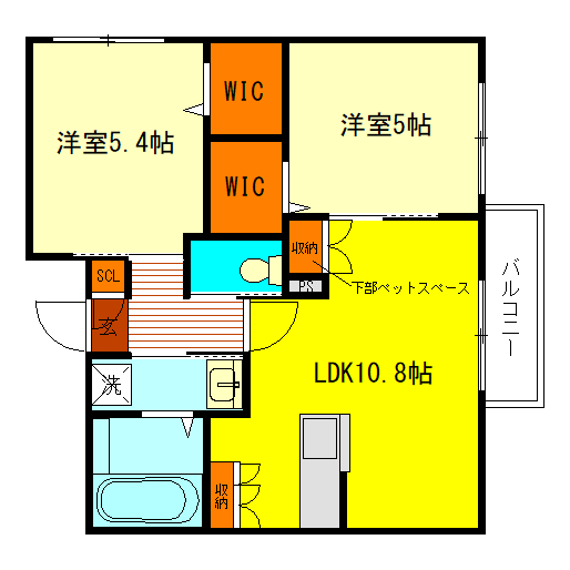 （仮称）回田町ヘーベルメゾンの間取り