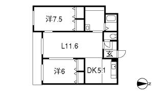 パレスニーノ20の間取り