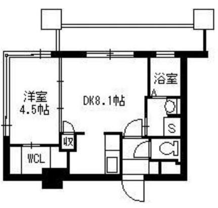 鹿児島市上荒田町のマンションの間取り