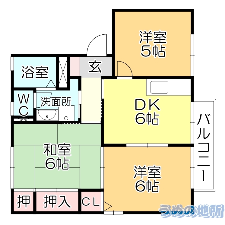 チェリーハウスの間取り