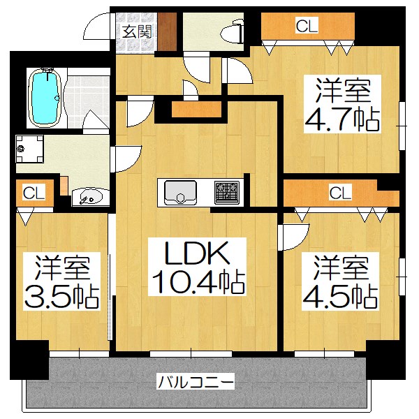 【ブランシエスタ山科大塚の間取り】