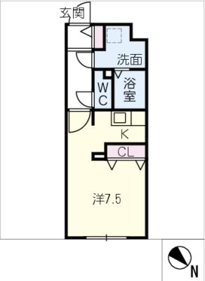 Ｇ　ＶＩＶＲＥ一社の間取り