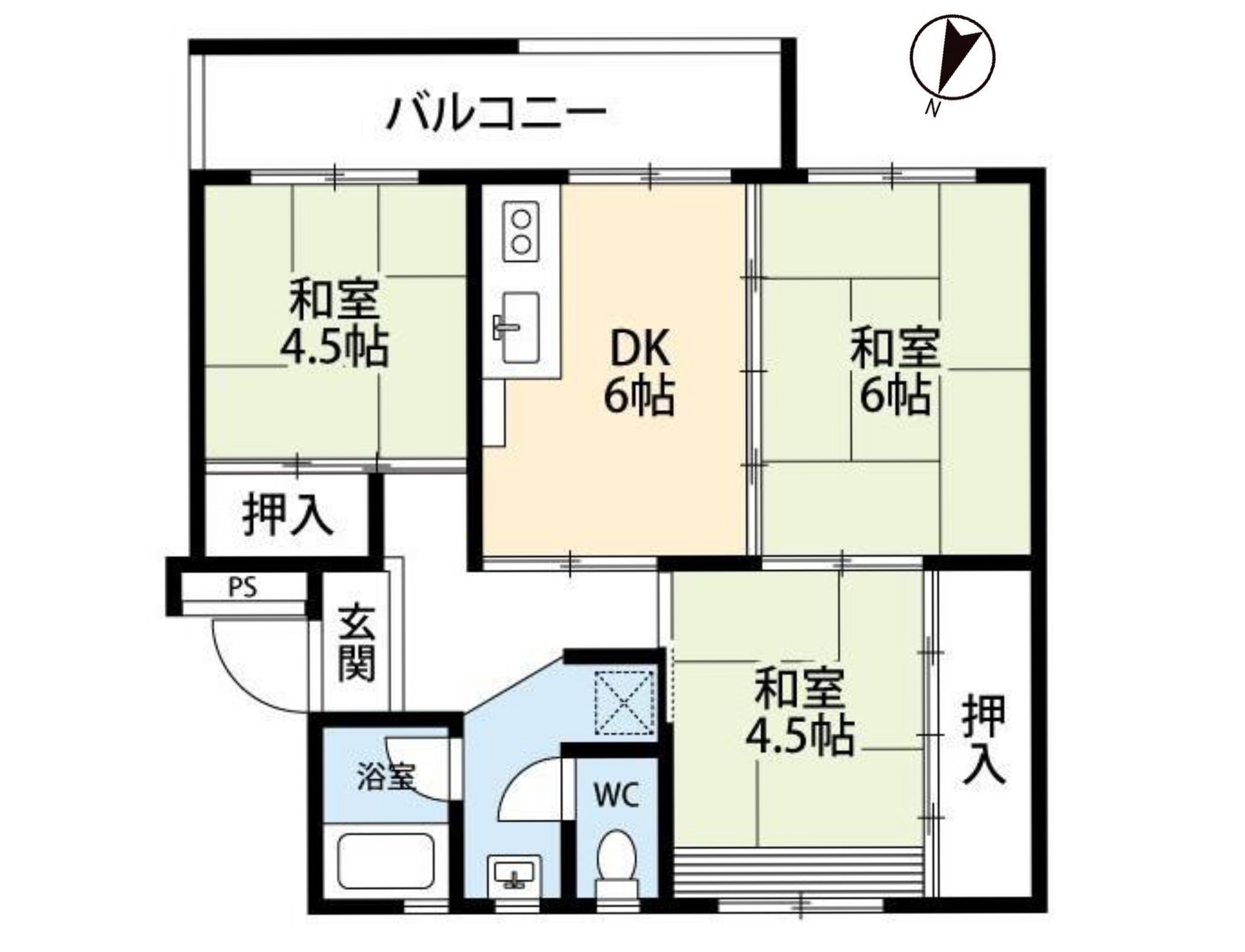 狭山住宅18号棟の間取り