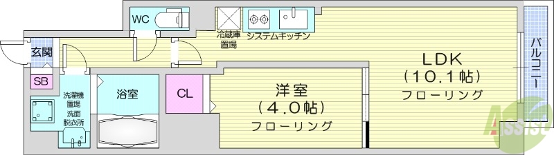 PRIME　URBAN札幌医大前の間取り