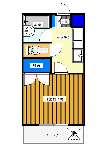 つくば市春日のマンションの間取り