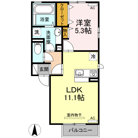 グレイス　C棟の間取り