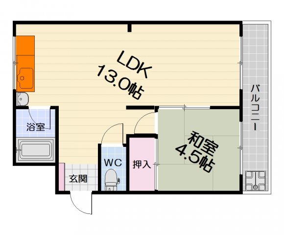 ボヌール北条の間取り