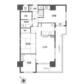 板橋区熊野町のマンションの間取り