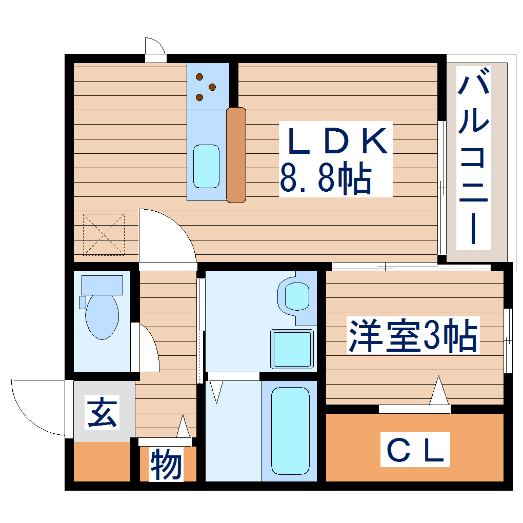 D-room志波町の間取り