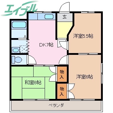 ハイブリッジ湯田の間取り