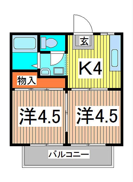 プリティハイツの間取り