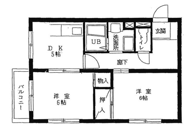 コトブキハイツの間取り