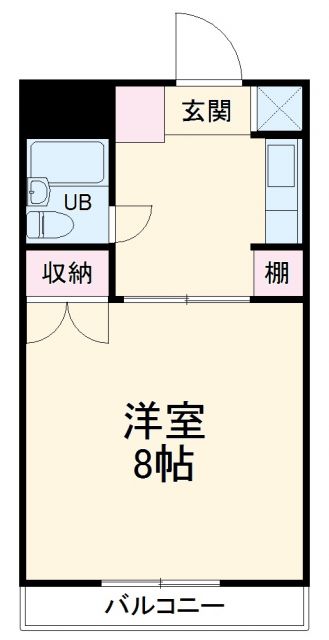 豊橋市南栄町のアパートの間取り