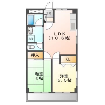 シャンティＪＫＫIIIの間取り