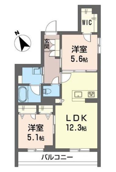 シャーメゾンコミノスの間取り