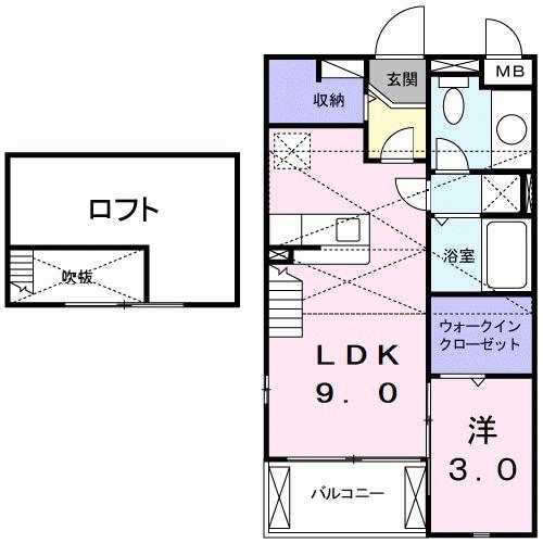 ピープルコート３号館の間取り