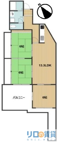 エバーグリーン淀川一号館の間取り