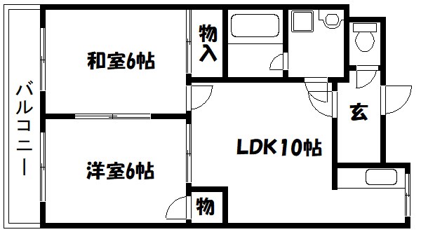 葛飾区高砂のマンションの間取り