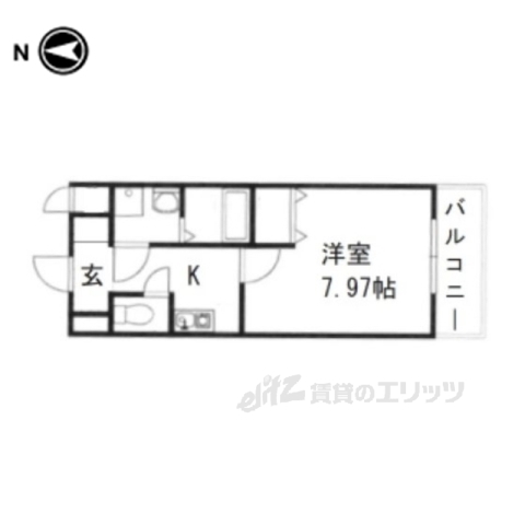 甲賀市水口町笹が丘のマンションの間取り