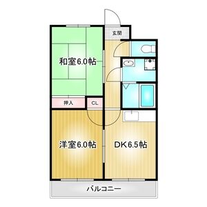 ヤマト打中B棟の間取り