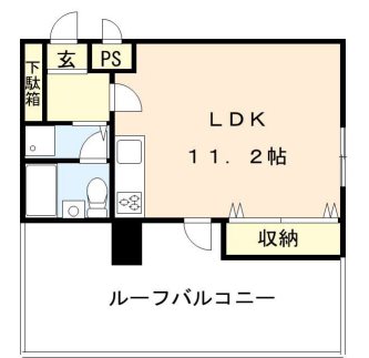 芦屋市宮川町のマンションの間取り