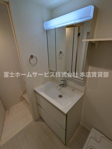 【テラスルミエール住ノ江の洗面設備】