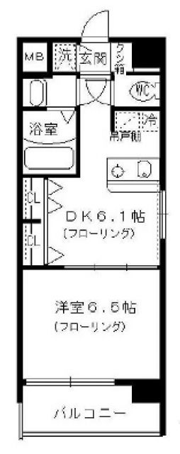 大東市灰塚のマンションの間取り