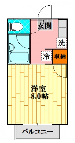 カルチェラタンA棟の間取り