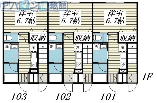 （仮称）大学南新築の間取り