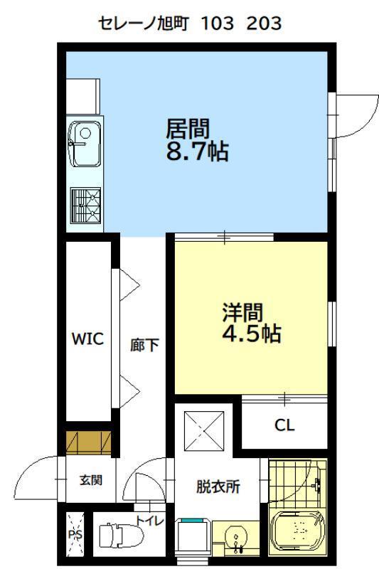 セレーノあさひまち_間取り_0