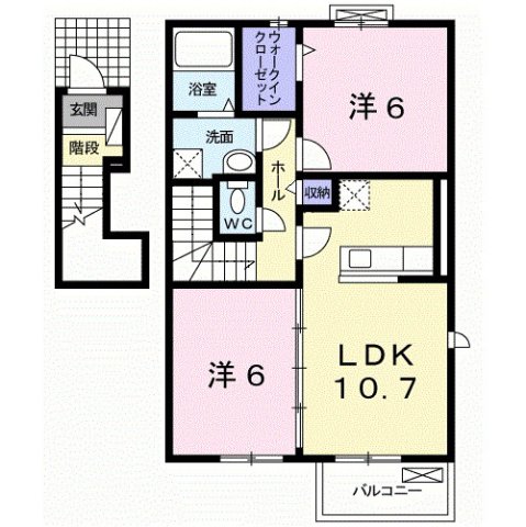 【伊都郡かつらぎ町大字妙寺のアパートの間取り】
