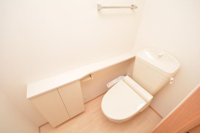 トイレ　温水洗浄便座機能付きトイレです☆