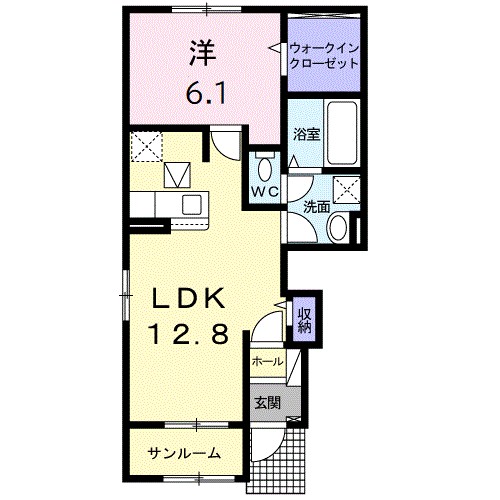 東茨城郡城里町大字石塚のアパートの間取り