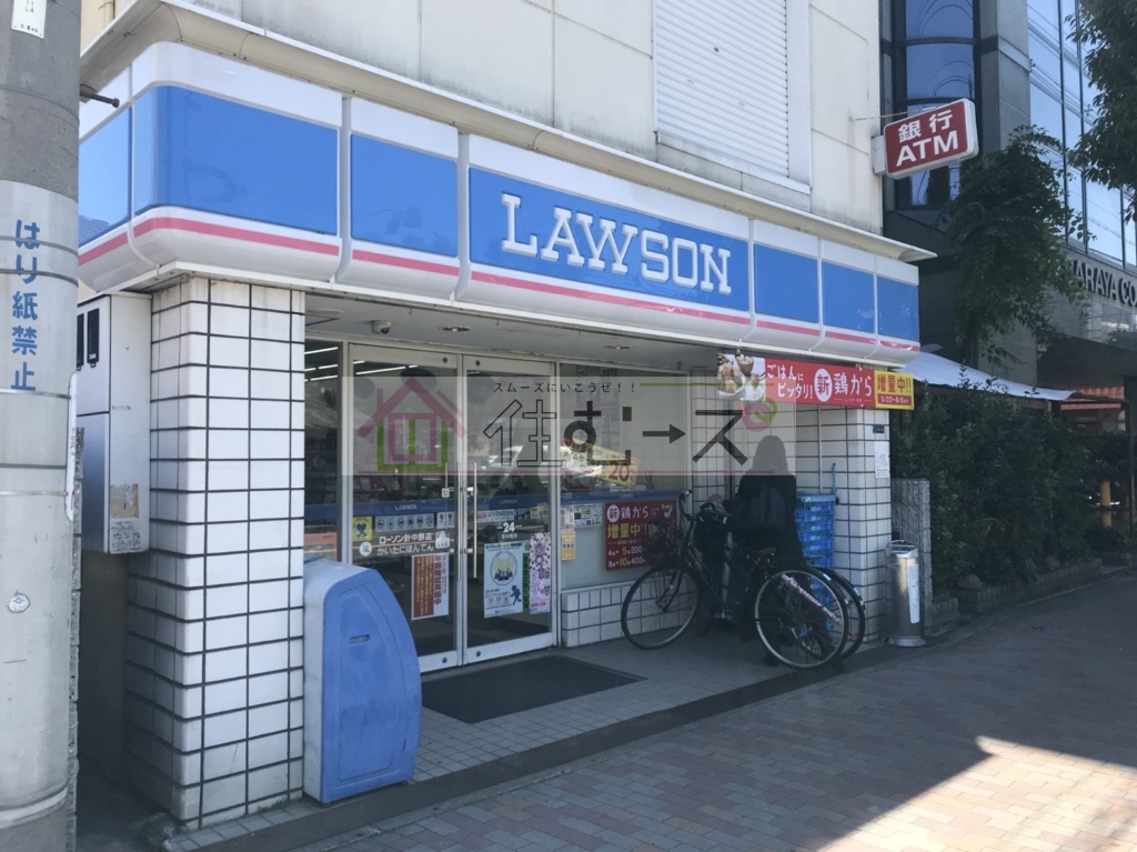 コンビニ　ローソン 針中野店（コンビニ）まで52m