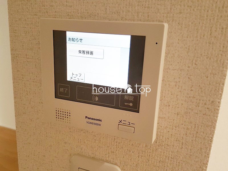 セキュリティ　ＴＶモニターホンでオートロックの解除も可能です♪