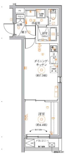 VERXEED STAIR HIGASHI JUJO EKIMAEの間取り写真