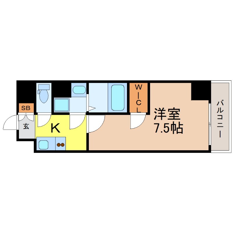 地下鉄鶴舞線 上前津駅 徒歩3分 14階建 築6年の間取り写真
