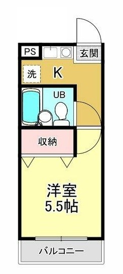 東京メトロ東西線 南行徳駅 徒歩15分 3階建 築36年の間取り写真