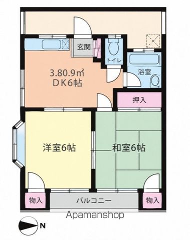 クロノス江戸川東の間取り写真