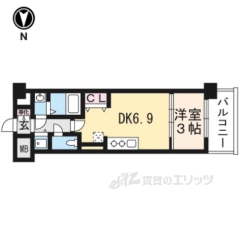 THEGARNETMILLENNIUMKの間取り写真