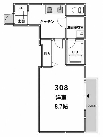 CASA WOOD 西浦町の間取り写真