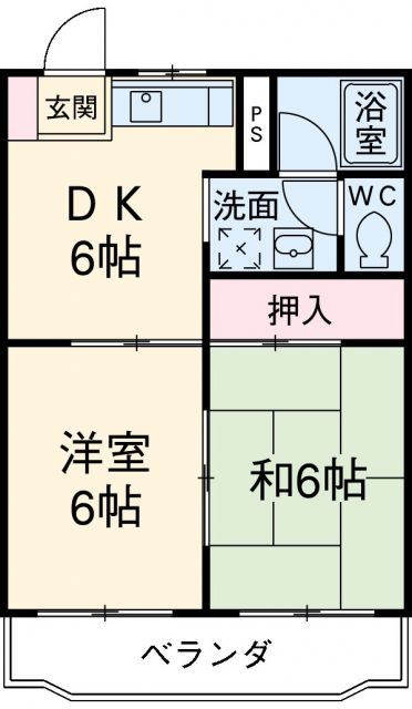 周智郡森町中川のアパートの間取り