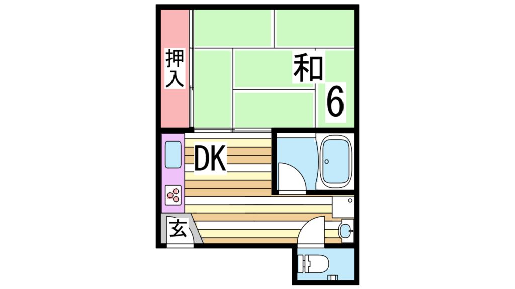 神戸市中央区再度筋町のマンションの間取り