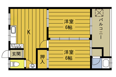 藤内コーポの間取り