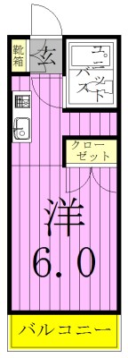 コーポＫの間取り