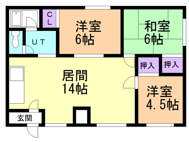 セントラルハイツ中島の間取り