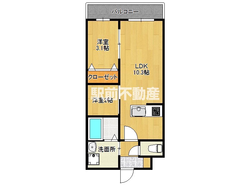 ＬＩＦＥＦＩＥＬＤ二日市南の間取り